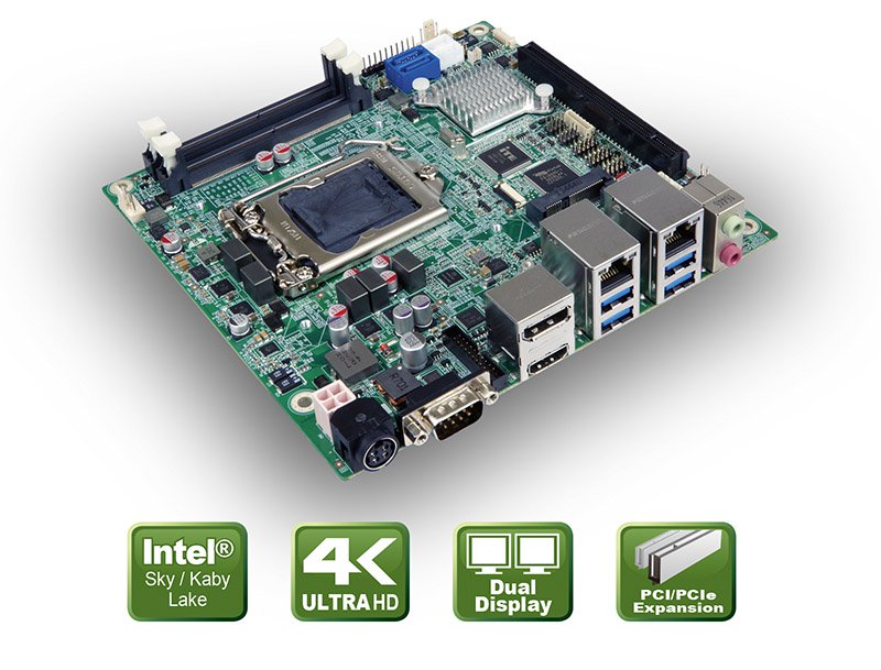 KINO-DH110 – материнская плата формата Mini-ITX с поддержкой процессоров Kaby Lake