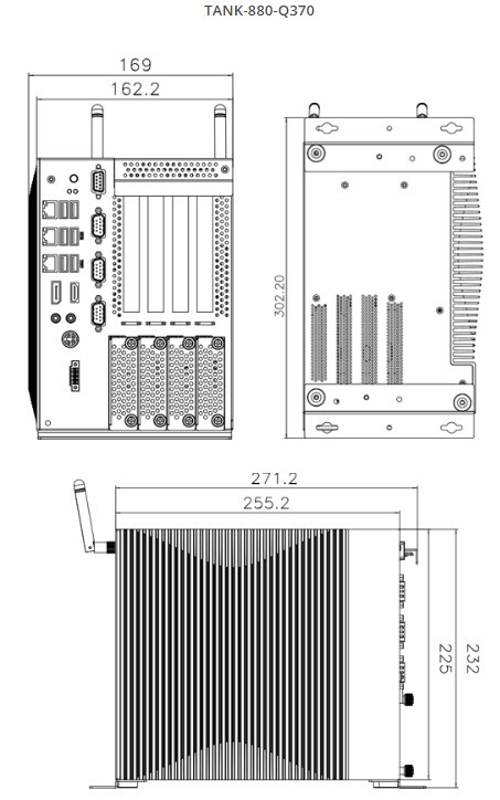 TANK-880-Q370 – многофункциональный компьютер  с расширяемой конструкцией